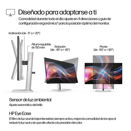 EAN 5715063748701 - HP Series 7 Pro 27 inch QHD Thunderbolt 4 Monitor - 727pu pantalla para PC 68,6 cm (27") 2560 x 1440 Pixe imagen 8