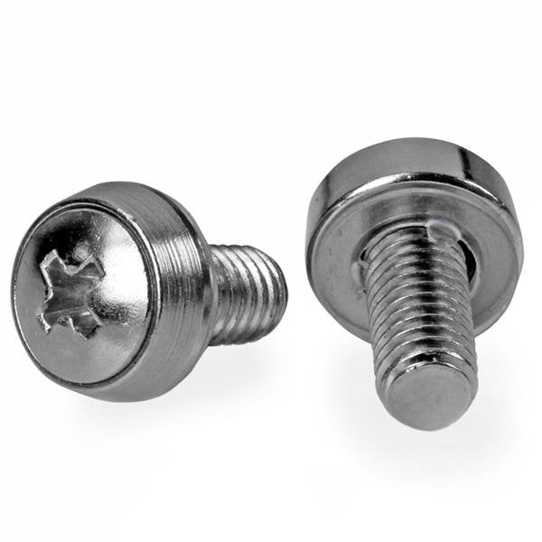 Startech.Com Paquete De 100 Tornillos M6x12mm Para Armarios Rack Juego De Tornillos (Paquete De 100)