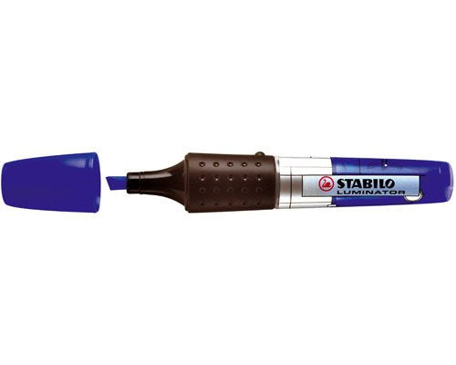 Stabilo Marcador Fluorescente Luminator Azul Caja 5 Ud