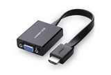 Ugreen 40248 Adaptador De Cable De Vídeo 0,16 M Vga (D-Sub) Hdmi + Micro-Usb Negro