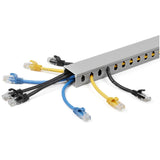 Startech Canaleta Para Cableado Con Ranura Abierta Y Tapa, 38 Mm An X 25 Mm Al - 2 M Lar - Ranuras De 8 Mm, Cubierta De Pvc Máximo De 20 Cables - Ul