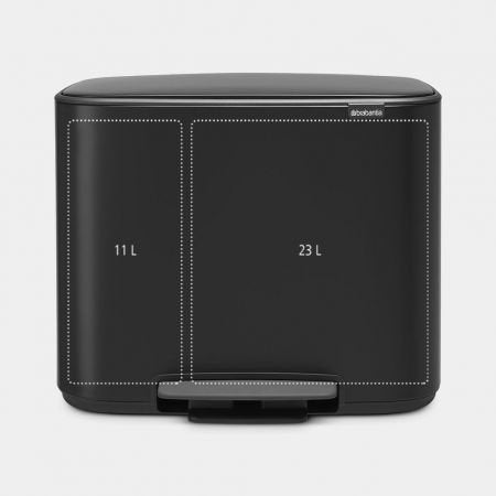 EAN 8710755121227 - Brabantia 121227 cubo de basura Rectangular Negro imagen 2