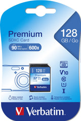 Sd Card 128gb Verbatim Sdxc Premium Class 10 Retail