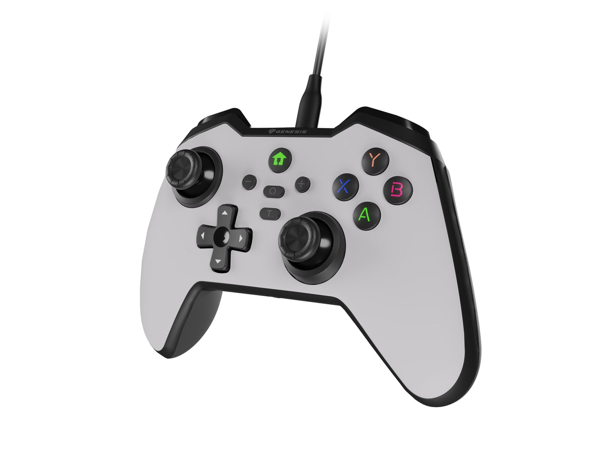 Gamepad Genesis Mangan 300 Usb (For Pc/Switch/Mobile) Blanco