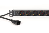 EAN 4016032501640 - Digitus DN-95437 unidad de distribución de energía (PDU) 9 salidas AC 1U Negro, Plata imagen 4