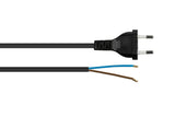 Kabelmeister Euro-Cable De Alimentación An Open End Negro 5 M