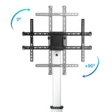 Tooq Soporte Suelo Ruedas Tv Horiz/Vert "Hera" 37-86" - Negro