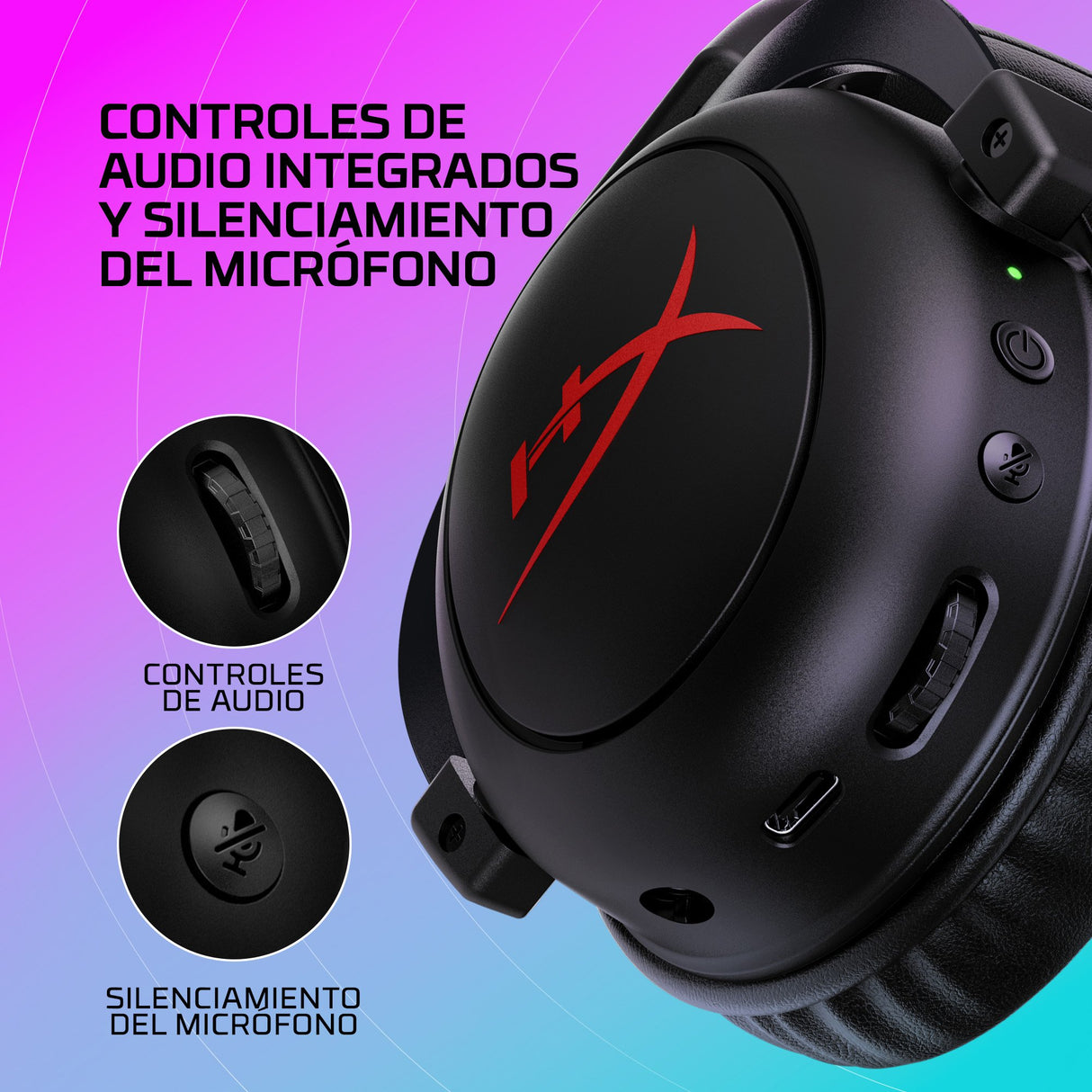 EAN 0196786709388 - HyperX Cloud II Core Wireless GAM HEADSET Inalámbrico y alámbrico Diadema Juego Negro imagen 7