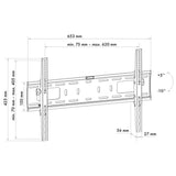 Soporte De Pared Para Tv Schwaiger, 37 "-70", Inclinable, Máx.50 Kg Negro