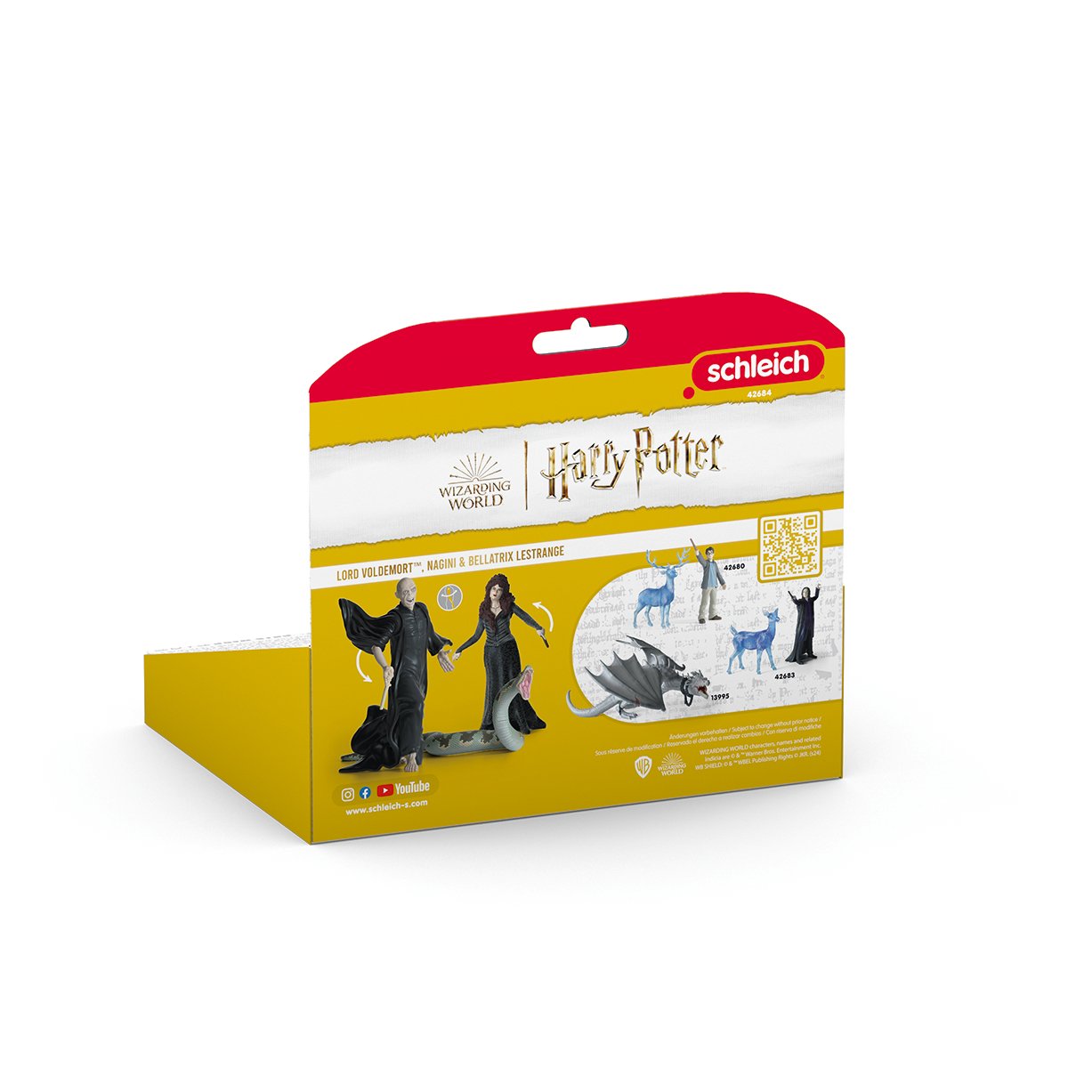 Schleich Wizarding World Lord Harry Potter - Voldemort Con Nagini Y Bellatrix, Figura De Juguete 42684