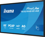 Iiyama T6529as-B1ag Pantalla De Señalización Panel Plano Interactivo 163,8 Cm (64.5") Led Wifi 500 Cd / M² 4k Ultra Hd Negro Pantalla Táctil Procesador Incorporado Android 24/7