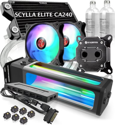 Refrigeración Por Agua  Raijintek Scylla Elite Ca240 240mm  0r10b00217
