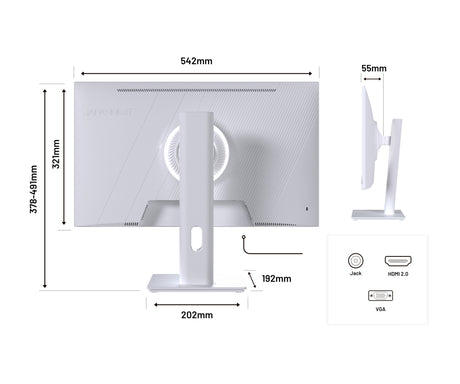 EAN 4589511175699 - JAPANNEXT JN-I238FHD120F-HSP-W pantalla para PC 60,5 cm (23.8") 1920 x 1080 Pixeles Full HD LCD Blanco imagen 4