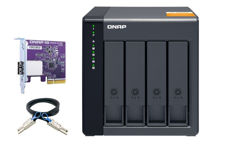 EAN 0885022017928 - QNAP TL-D400S Carcasa de disco duro/SSD Negro 2.5/3.5" imagen 1