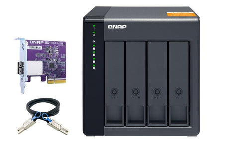 EAN 0885022017928 - QNAP TL-D400S Carcasa de disco duro/SSD Negro 2.5/3.5" imagen 1