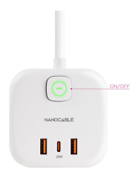 EAN 8433281016675 - Nanocable 10.37.0011 base múltiple 1,4 m 3 salidas AC imagen 2