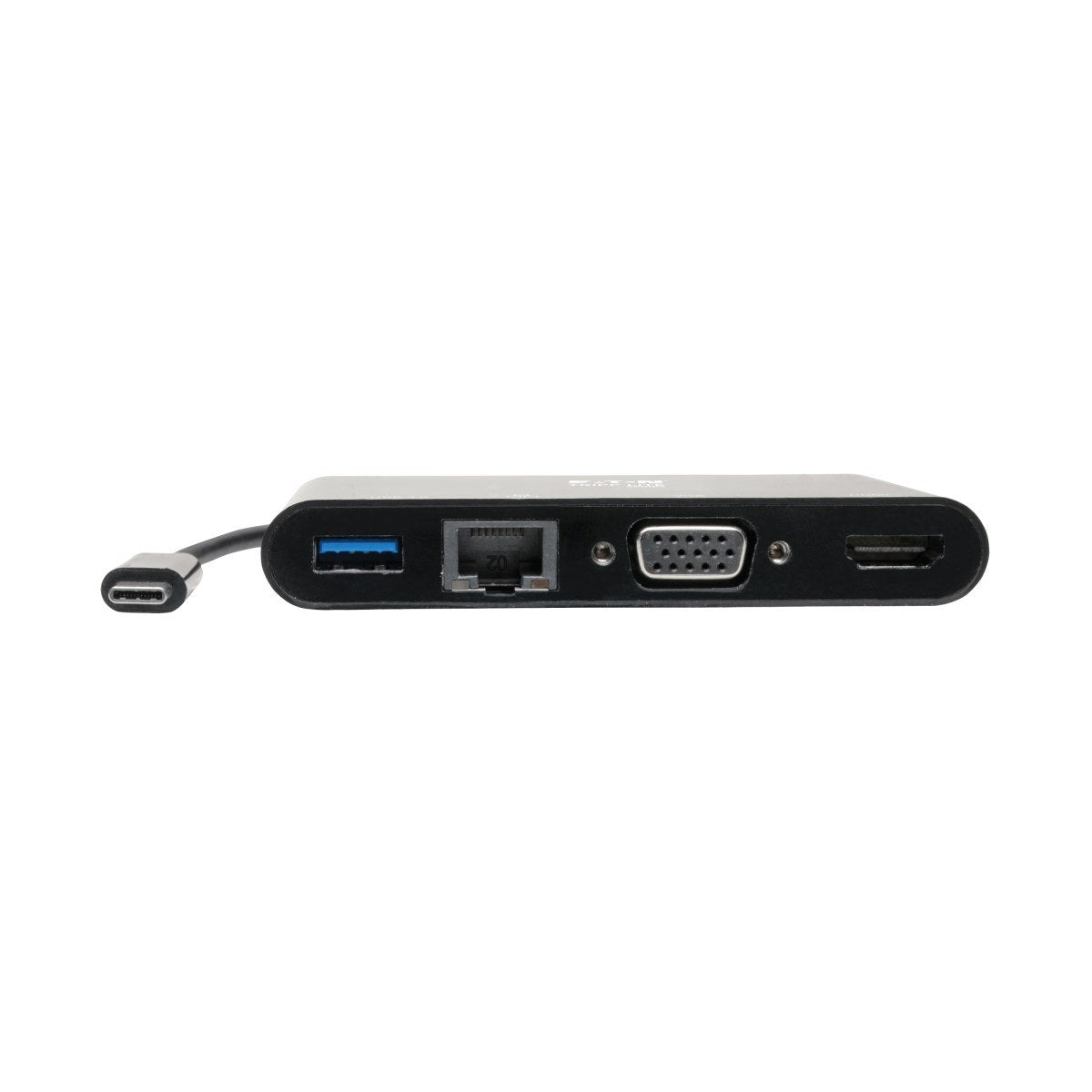 Tripp Lite U444-06n-Hv4gub Usb 3.1 Gen 1 Usb-C, 4k @30hz - Hdmi, Vga, Puerto De Hub Usb-A Y Gigabit Ethernet, Negro