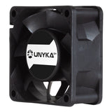 Ventilador Pc Unykach Server 60mm De Doble Bola - Velocidad Max. 3000rpm - Conector De 4 Pines Con Control De Temperatura