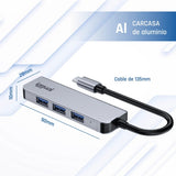 EAN 8435364319239 - iggual IGG319239 hub de interfaz USB 3.2 Gen 1 (3.1 Gen 1) Type-C 5000 Mbit/s Plata imagen 10