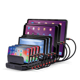 Lindy 73309 Estación De Carga Independiente Plástico Negro (10 Port Usb Charging - Station For Tablets/Smartphones)