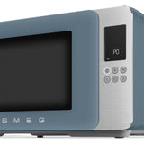 Microondas Smeg Con Grill Moc01sbmeu, 4 Fkt, 1900w, Azul Tormenta Mate