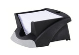 Durable Vegas Portanotas Con 500 Hojas 90x90mm Incluidas - Facil Extraccion - Hueco Para Boligrafo - Negro