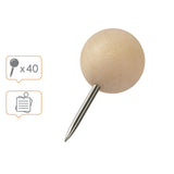 Nobo 1915709, Plata, Madera, Madera, 40 Ud.