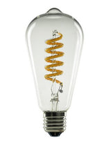 Segula Led Rustika Espiral Curva Ambiente Transparente E27 6.2w