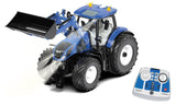 Siku Control32 New Holland T7.315 Con Cargador Frontal Y Módulo De Control Remoto Bluetooth, Rc (Azul/Negro, 1:32)