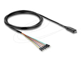 Konverter Usb 2.0 Type-C Zu Uart Ttl (5 V) Schnittstelle Mit 6 X Pfostenstecker Tx Rx Cts Rts Und 5 V Ausgangsspannung 1,8 M