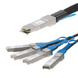 EAN 65030875387 - StarTech.com QSFP4SFPPC3M Cable de fibra óptica e InfiniBand 1 m QSFP+ 4x SFP+ Negro imagen 1