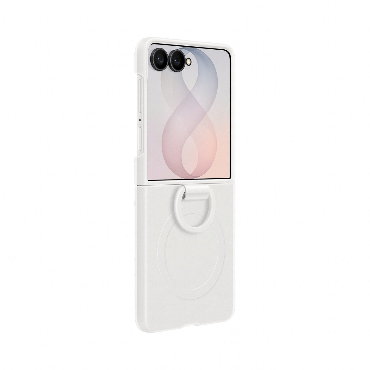Samsung Silicone Ring Magnet Case Fr Galaxy Flip8 White