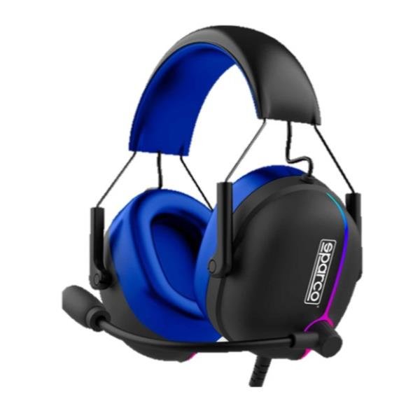 Sparco Spheadphoneevo Auriculares Gaming Usb Tipo A Negro, Azul