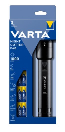 Linterna De Mano Con Pilas Varta F40 6aa