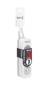 EAN 5901791030359 - HSK DATA Kerg M02384 3 Earthed sockets -3.0m power strip cable 3x1mm2 10A imagen 1