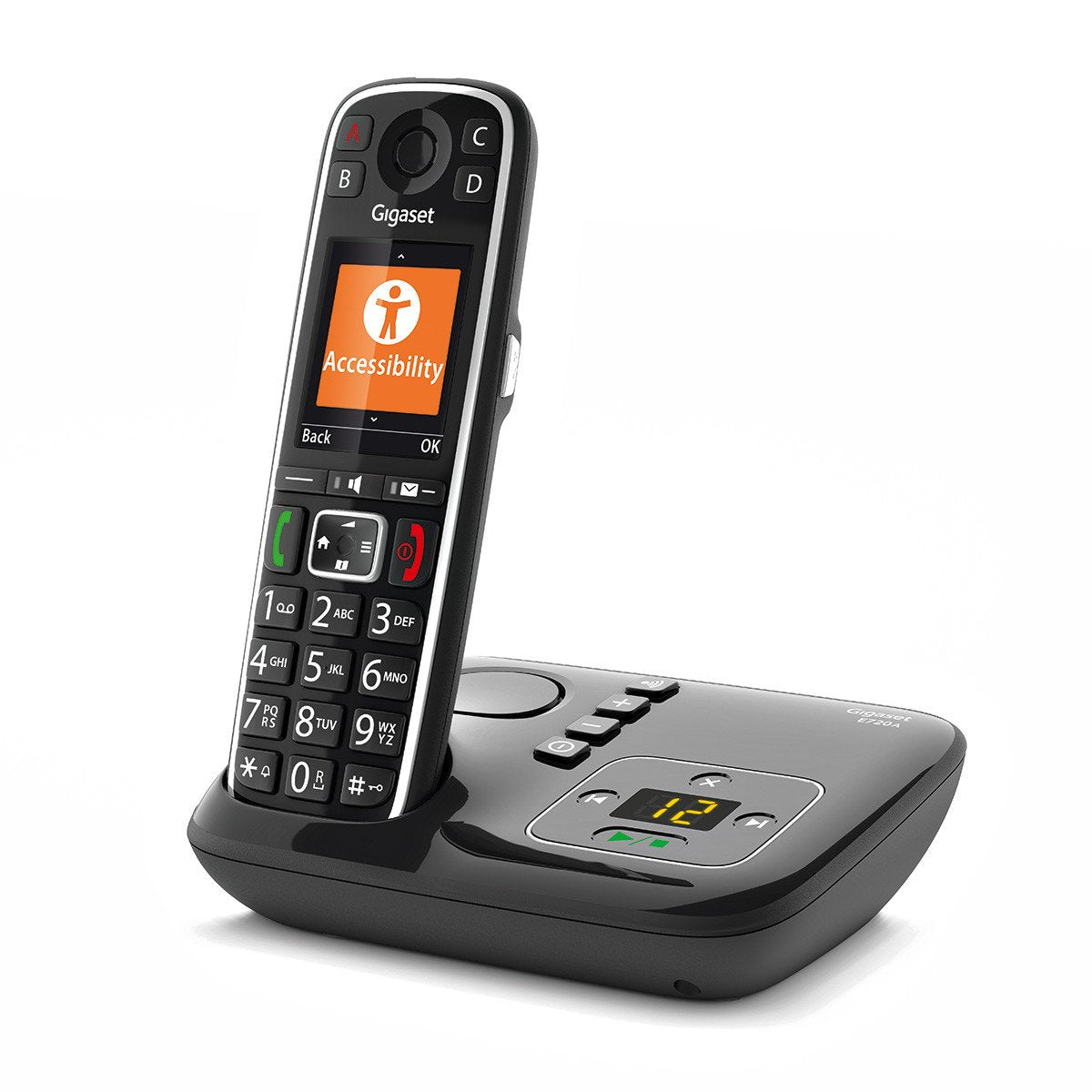 Teléfono  Gigaset E720a Dect/Analógico Identificador De Llamadas Negro