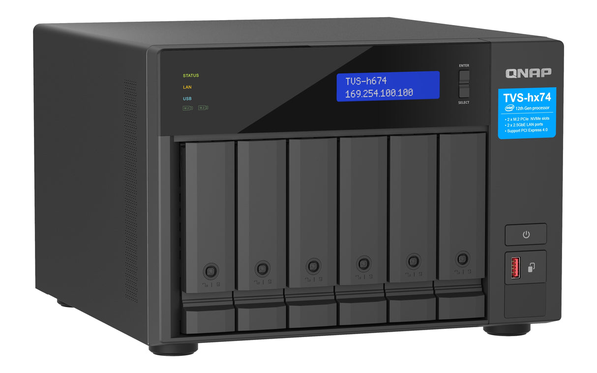 Qnap Tvs-H674 Nas Torre Ethernet Negro I3-12100