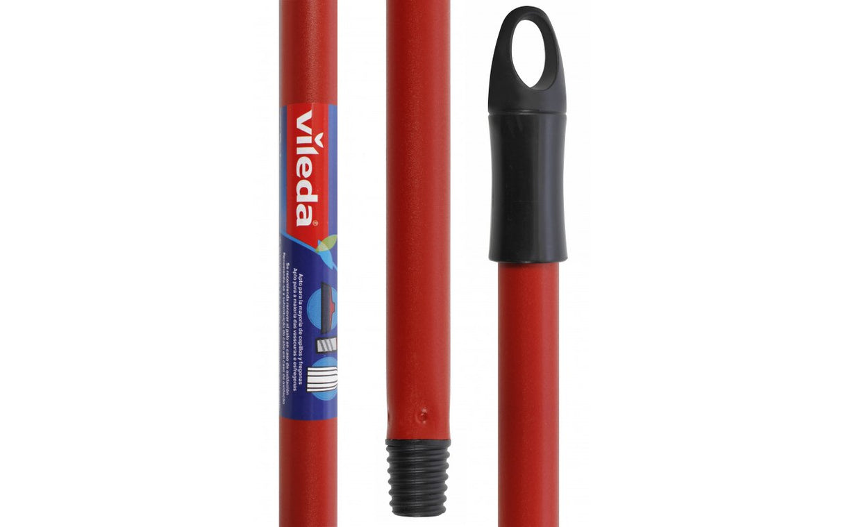 Vileda Palo Metálico 1,40m Rosca Universal Rojo