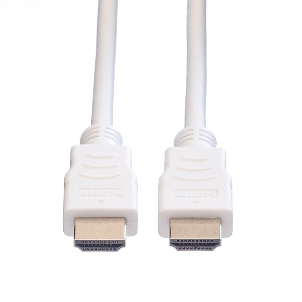 Value Hdmi High Speed Cable Mit Ethernet, Wei, 10 M