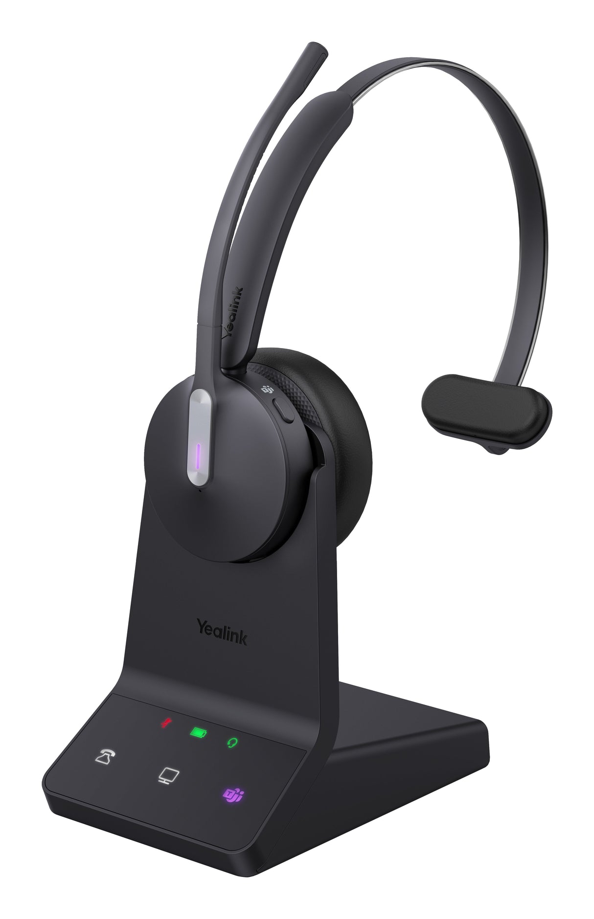 Auriculares Yealink Wh64 Mono Teams  Inalámbrico  Usb Tipo C Bluetooth Negro