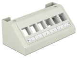 Keystone Multimedia Panel 6 Port Grau