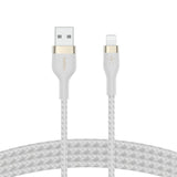Usb-A To Ltg_braid Silic 3m White