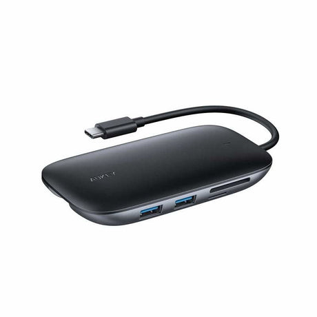 EAN 0608119197163 - AUKEY CB-C71 base para portátil y replicador de puertos Negro imagen 2