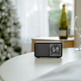 Sangean Wr-7 Plus Roble De Luz De Luna Radio Con Mueble De Madera Fm Bluetooth Aux