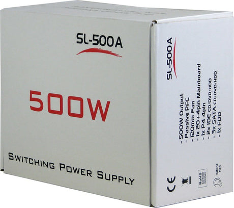 EAN 4260133120891 - Inter-Tech SL-500A unidad de fuente de alimentación 500 W 20+4 pin ATX ATX Gris imagen 5