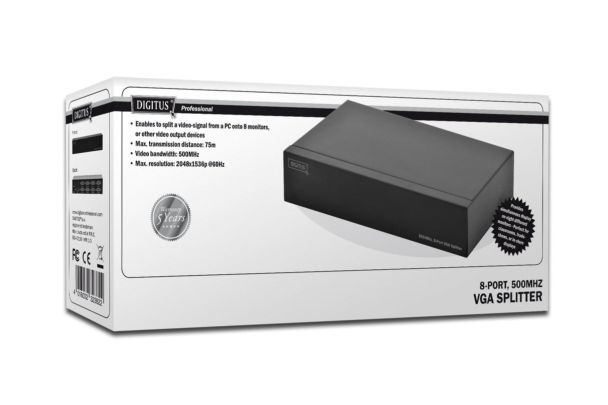 EAN 4016032323822 - Digitus DS-42130 divisor de video VGA 8x VGA imagen 4
