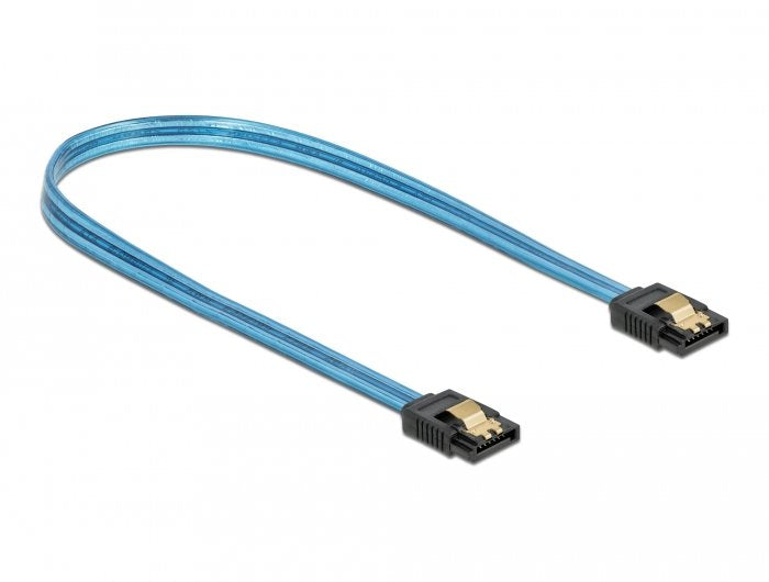 Delock Sata 6 Gb/S Cable Uv Leuchteffekt Aal 70 Cm