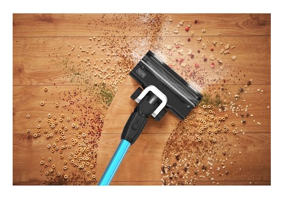 Aspiradora  Black & Decker Bsv520brb-Qw  De Pie Y Escoba Eléctrica Aspiradora Escoba Batería Secar Sin Bolsa 0,65 L Azul 2 Ah