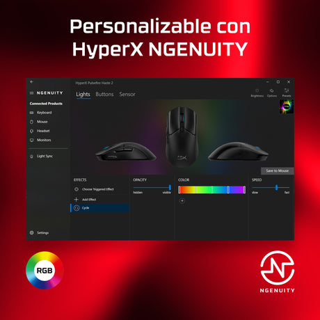 EAN 0196786272523 - HyperX Pulsefire Haste 2 Wired Black Gaming Mouse ratón Juego Ambidextro USB tipo A 26000 DPI imagen 9