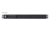 EAN 4719264648366 - ATEN PE0110SG unidad de distribución de energía (PDU) 10 salidas AC 1U Negro imagen 1